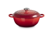 Le Creuset - Garnek żeliwny  26 cm wiśniowy