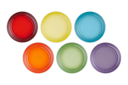Le Creuset - zestaw 6 talerzy dużych 27 cm Rainbow
