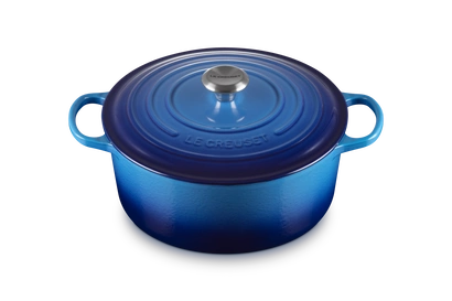 Le Creuset - garnek żeliwny emaliowany Signature 28 azure