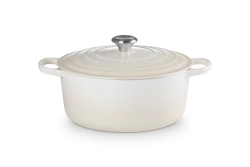 Le Creuset - garnek żeliwny emaliowany Signature 28 cm 6,7 l meringue