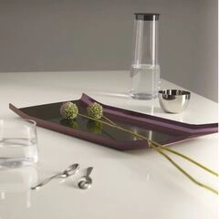 Alessi - taca stalowa, fioletowo-zielona