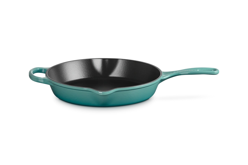 Le Creuset - patelnia żeliwna głęboka o smażenia i serwowania 26 cm bleu riviera