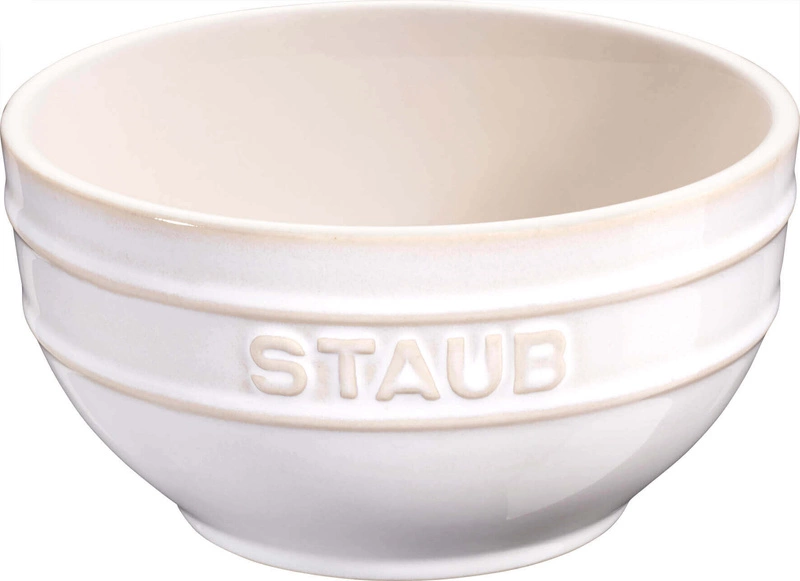 Staub - zestaw 4 misek okrągłych 12 cm, kość słoniowa Serving