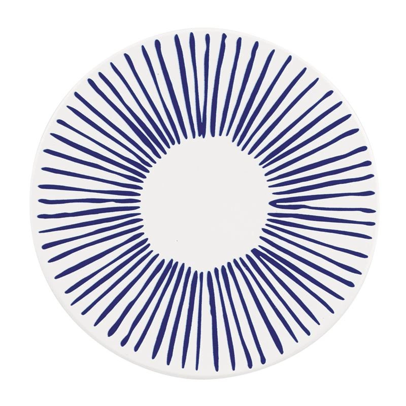 Zassenhaus - podkładka pod szklankę, ceramika/korek, śred. 11 cm, kreski Nordic