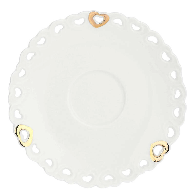 La Porcellana Bianca - zestaw 2 filiżanek do kawy ze spodkiem Valentino Oro