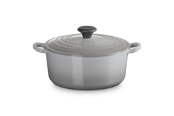 Le Creuset - garnek żeliwny emaliowany okrągły 24 cm 4,2 l misty grey