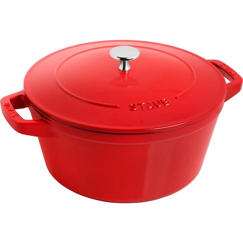 Staub - zestaw 2 naczyń + pokrywka 24 cm czerwony