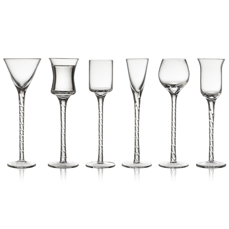 Lyngby Glas - Kieliszki do wódki Aquavit Rom transparentne