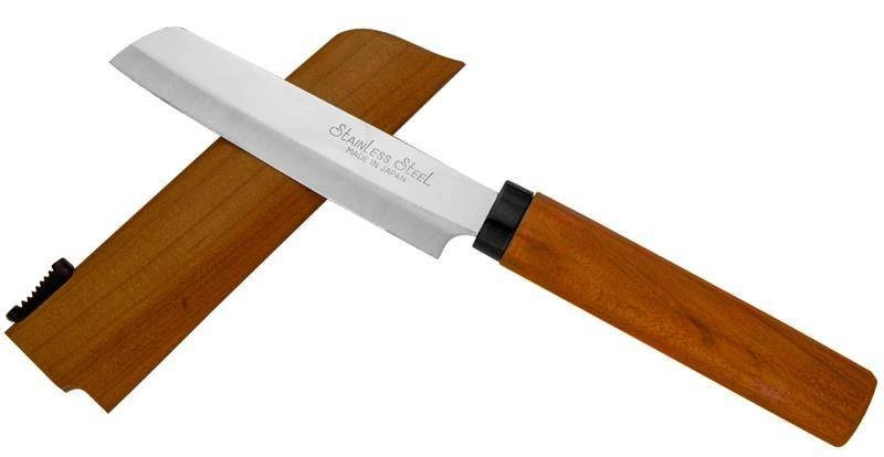 Satake - Kamagata 420J2 Nożyk do owoców w drewnianej pochwie