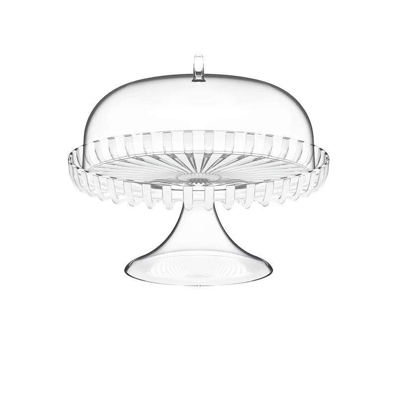 Guzzini - Patera na ciasto z kloszem, średnica 31 cm, perłowa DOLCEVITA