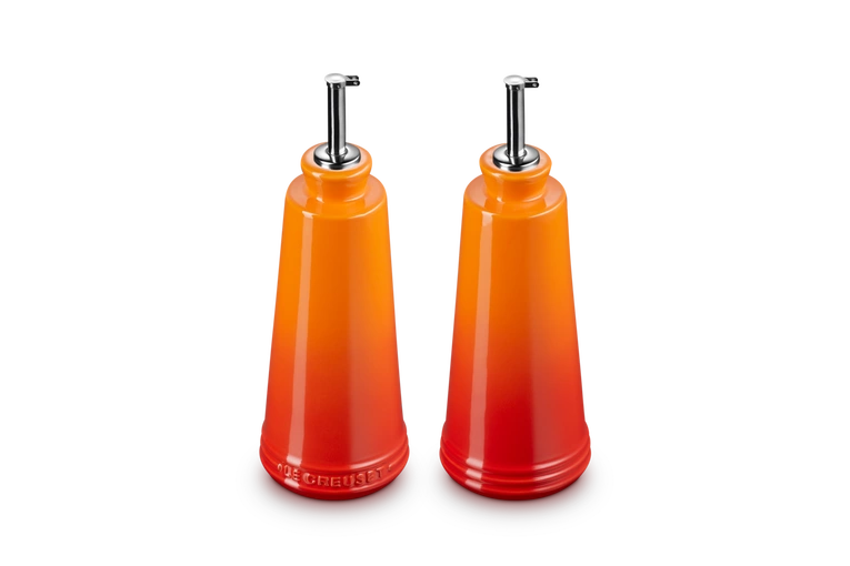 Le Creuset - Zestaw do oliwy i octu 300ml Płomienny