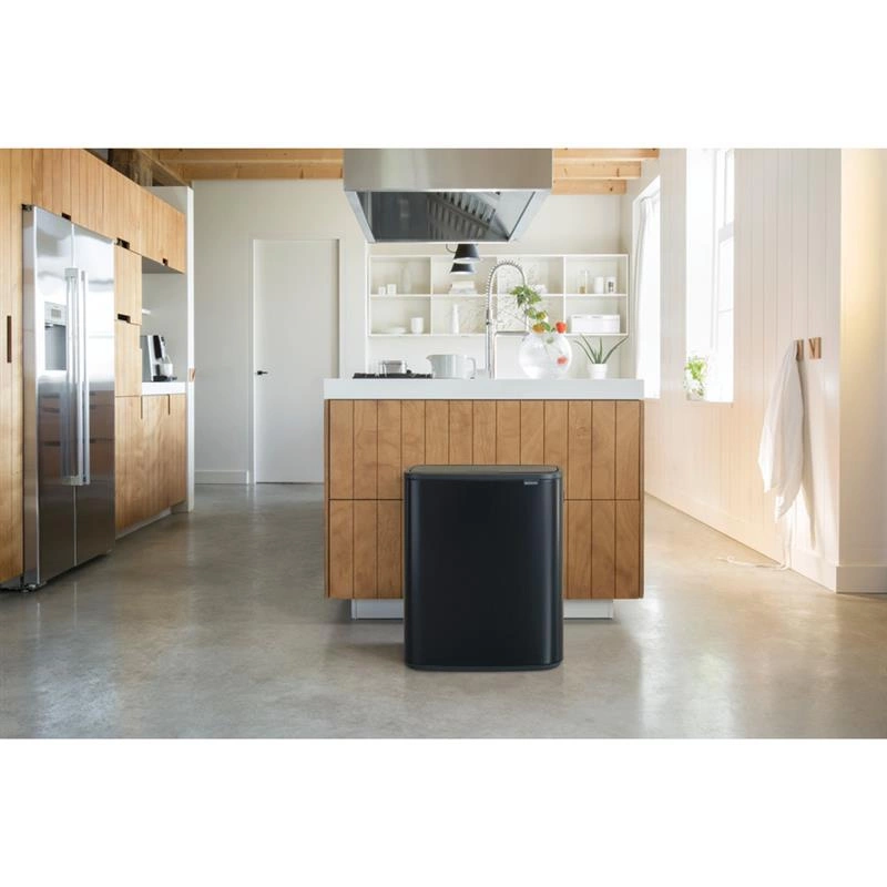 Brabantia - kosz na śmieci Bo Touch Bin 60L (2 x 30) czarny