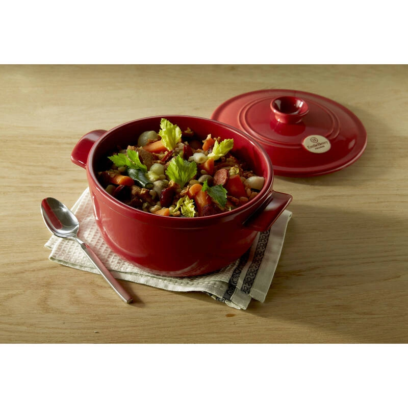 Emile Henry - Okrągły garnek ceramiczny 5,3L - czarny