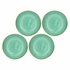 Rose&Tulipani - zestaw 4 talerzy do zupy 21 cm Concerto Verde Acqua
