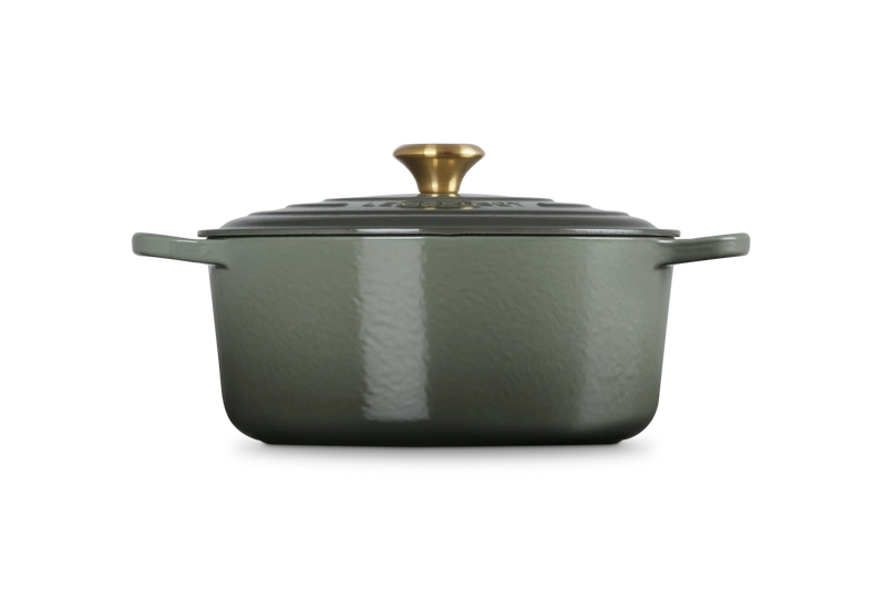 Le Creuset brytfanna żeliwna emaliowana Signature okrągła 28 cm 6,7l thyme