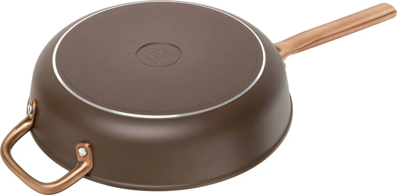 Zwilling - MILANO Patelnia sauté z pokrywką 28 cm brąz