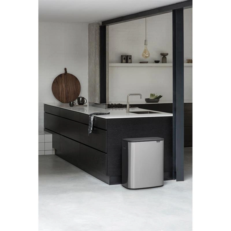 Brabantia - kosz na śmieci Bo Touch Bin 60L (2 x 30) stal matowa FPP