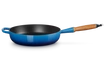 Le Creuset - głęboka patelnia żeliwna lazur Sauté 28 cm