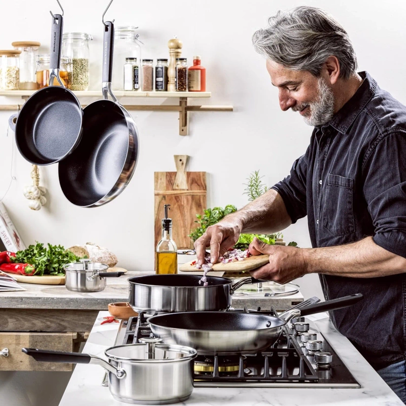 KitchenAid - Patelnia 30cm Classic Stainless Steel