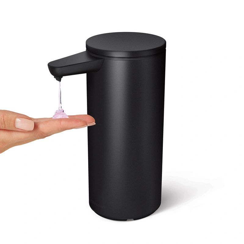 Simplehuman - Dozownik bezdotykowy 414 ml - matowa czarna stal nierdzewna