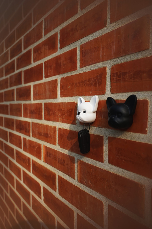 Qualy - Wieszak na klucze Frenchy biały