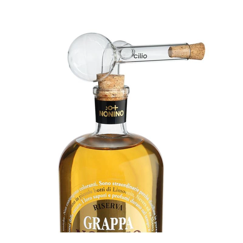 Cilio - nalewak z dozownikiem, szkło borokrzemowe/korek, 20 ml Preciso