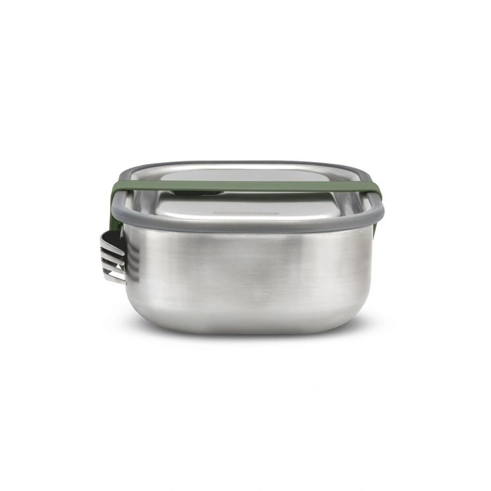 Black & Blum - Lunch box stalowy L, oliwkowy