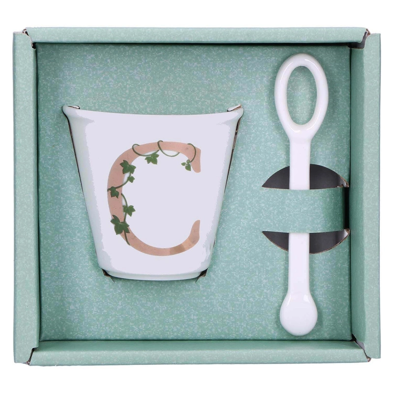 La Porcellana Bianca - filiżanka z łyżeczką 75 ml, Wzór C Unico