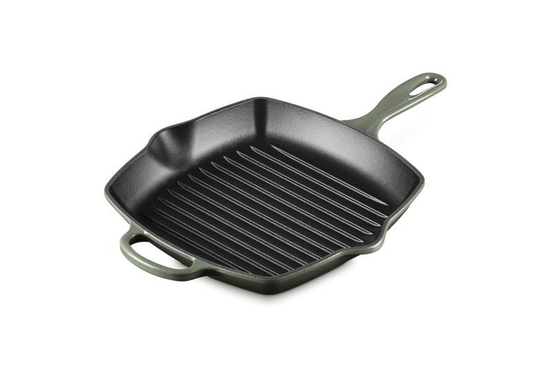 Le Creuset - patelnia żeliwna grillowa z dwoma uchwytami 26 cm thyme