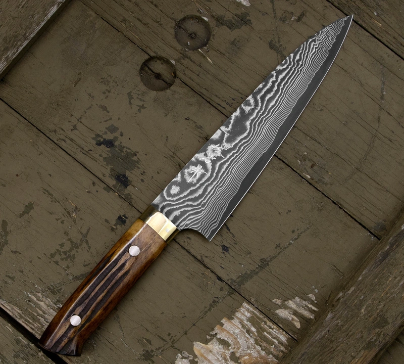 Takeshi Saji - YBB Ręcznie kuty nóż Szefa 18cm Tojiro - VG-10