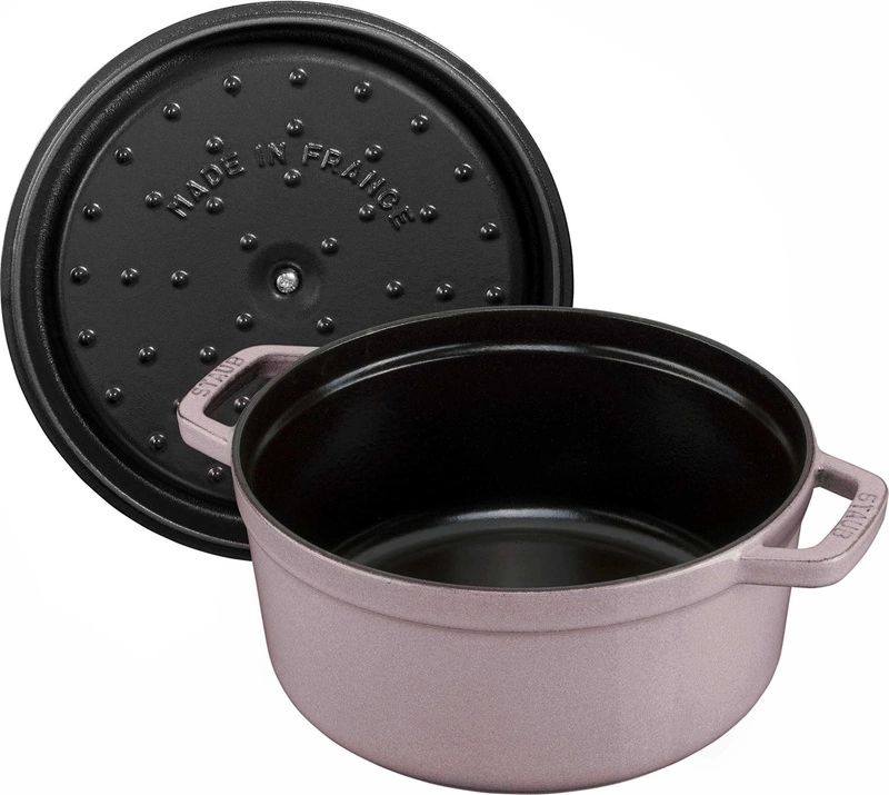 Staub - garnek żeliwny okrągły 2.6 ltr, kwiat wiśni La Cocotte