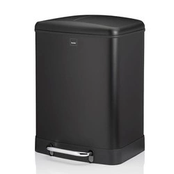 Kela - kosz do segregacji śmieci, 2 x 12 l, 37 x 34 x 50 cm, czarny Davino