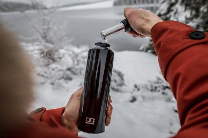 Monbento - Butelka termiczna Steel, Black Onyx