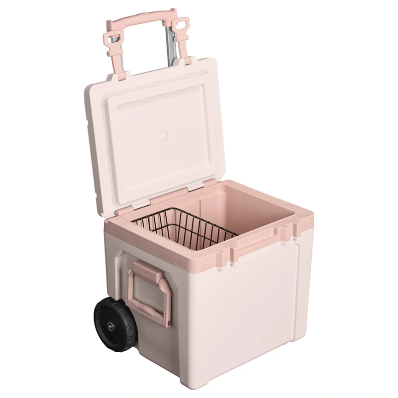 Stanley - Cooler na kółkach 47.3L Rose Quartz