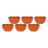 Rose&Tulipani - zestaw 6 misek na owoce 11 cm Concerto Arancione