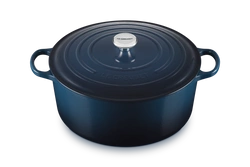 Le Creuset brytfanna żeliwna emaliowana Signature okrągła 34 cm 12 l nuit