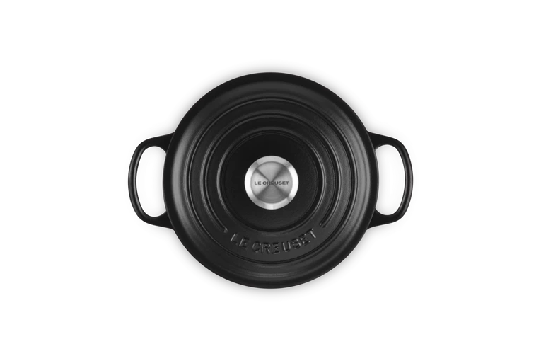 Le Creuset - brytfanna żeliwna emaliowana Signature okrągła 18 cm 1,8 l czarna