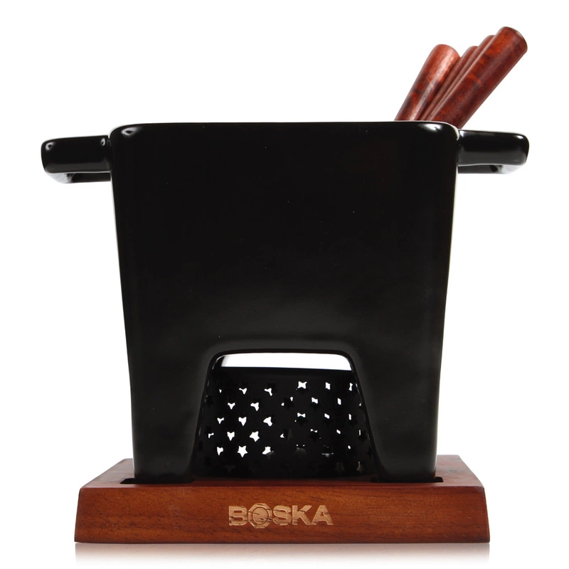Boska - Zestaw Tapas Fondue czarny, mahoń, 400 gr