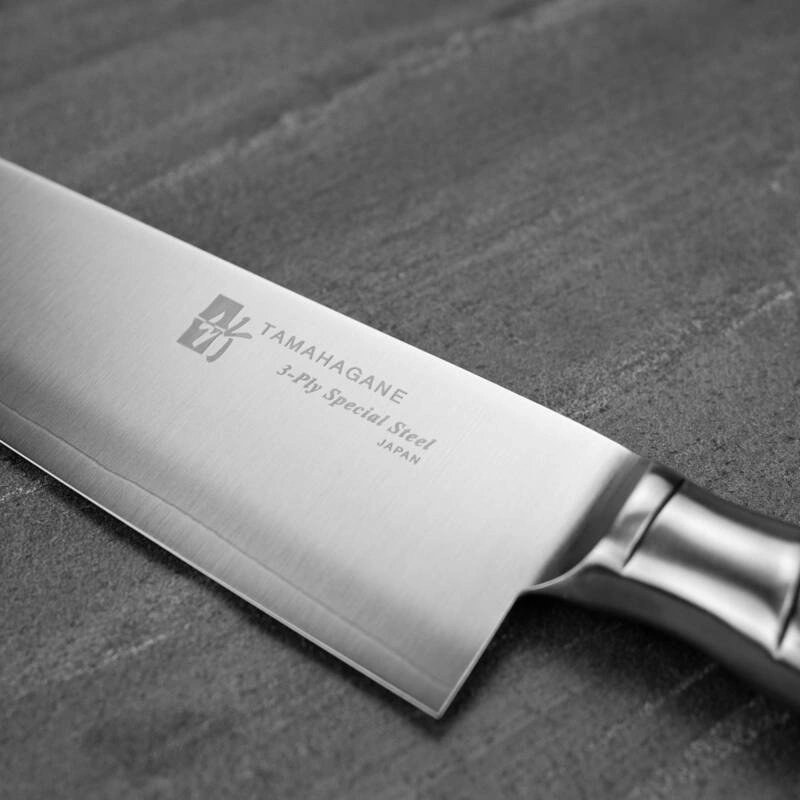 Tamahagane - Bamboo VG-5 Nóż Santoku 17,5cm