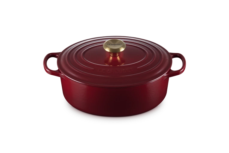 Le Creuset - brytfanna żeliwna emaliowana Signature 31 cm 6,3 l Garnet