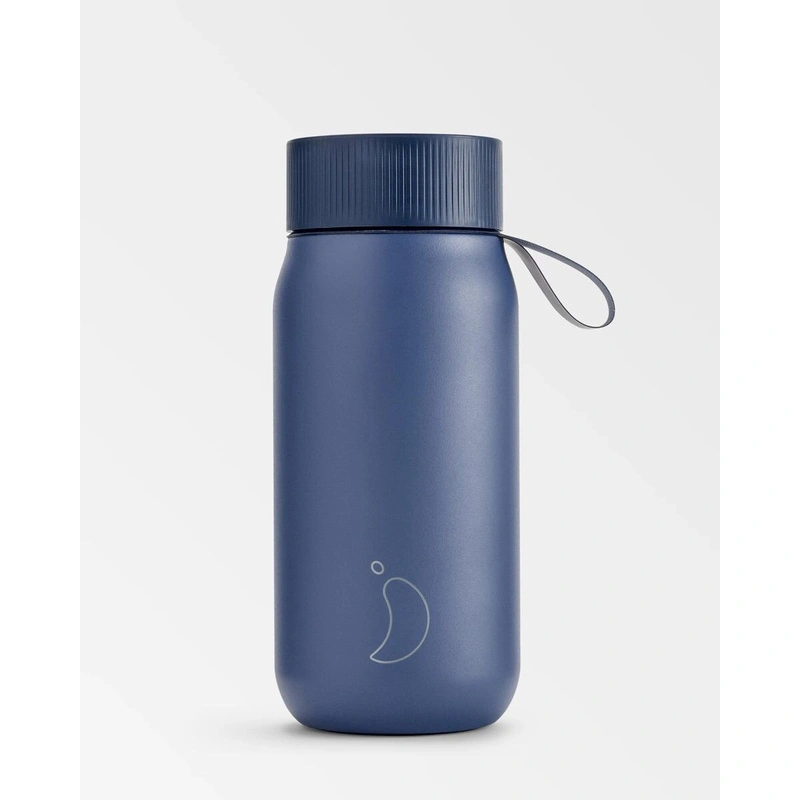 Chilly's Bottles - Termiczny kubek 2w1 ze słomką | 750ml | Granatowy