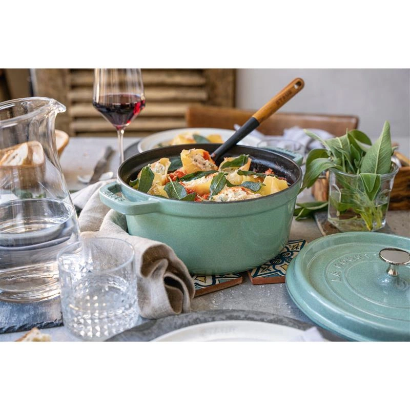 Staub - garnek żeliwny okrągły 2.2 ltr miętowy La Cocotte