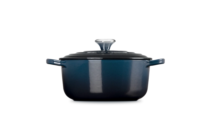 Le Creuset brytfanna żeliwna emaliowana Signature okrągła 20 cm 2,4l nuit