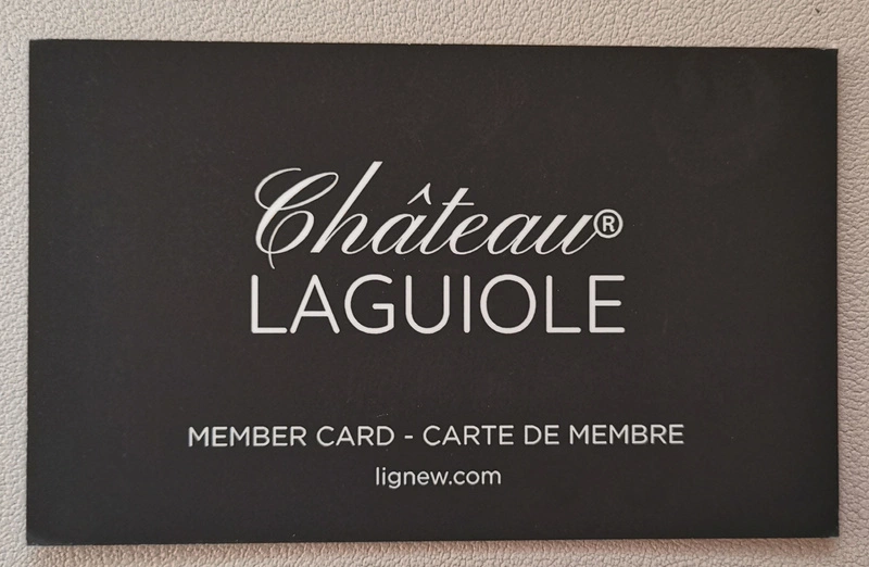Château Laguiole - Korkociąg Château Laguiole z linii Grand Cru - drewno bukowe barwione na niebiesko