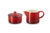 Le Creuset - cukierniczka i mlecznik wiśniowy