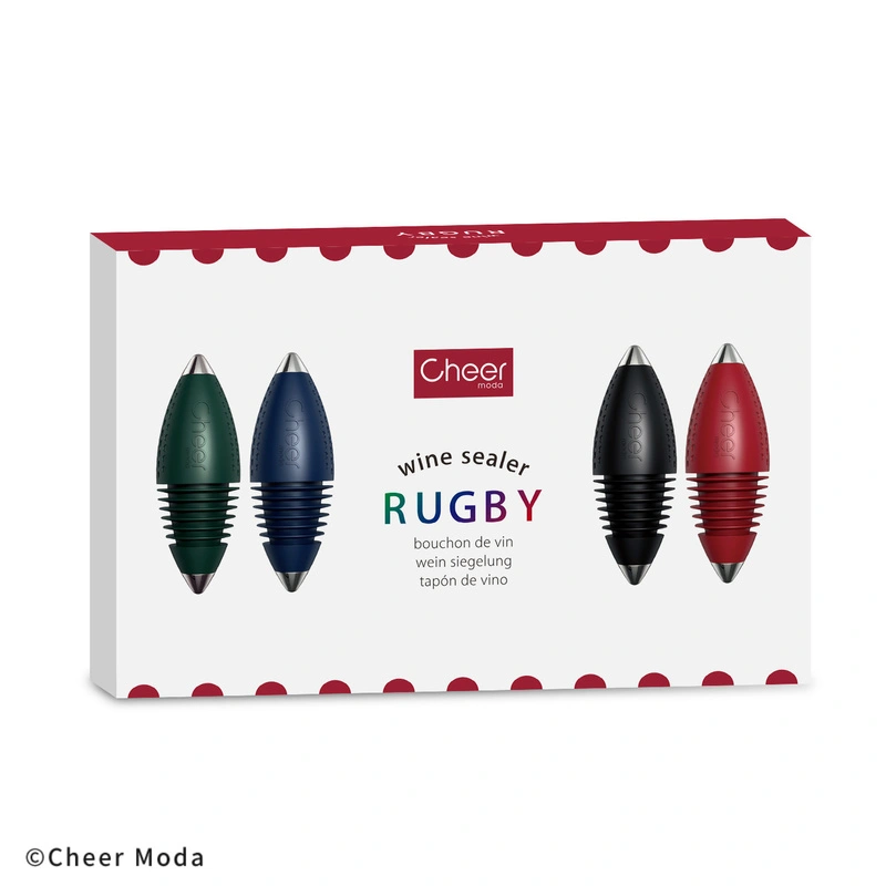 Cheer Moda - Zestaw korków do wina Rugby