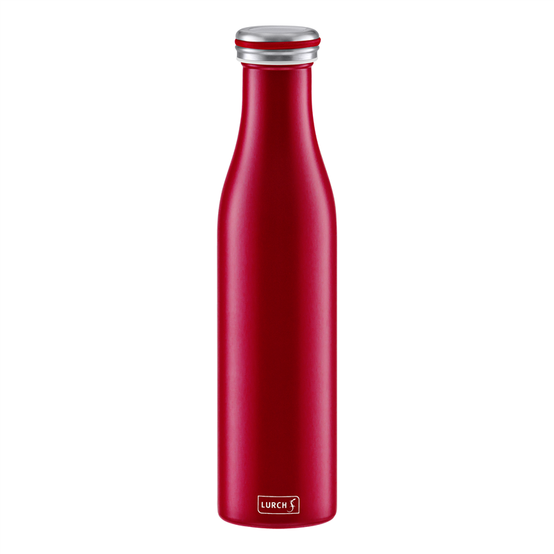 Lurch - butelka termiczna, stalowa, 0,75 l, burgund matowy