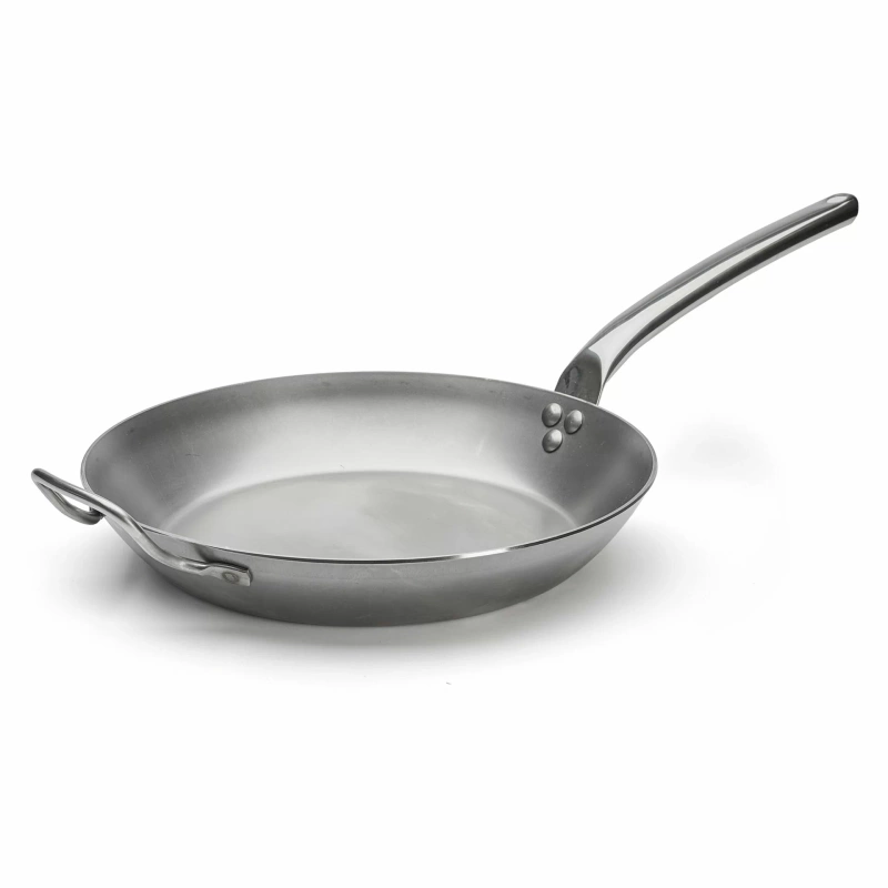 de Buyer - Patelnia okrągła z uchwytem wentylowanym śr. 32 cm CARBONE PLUS