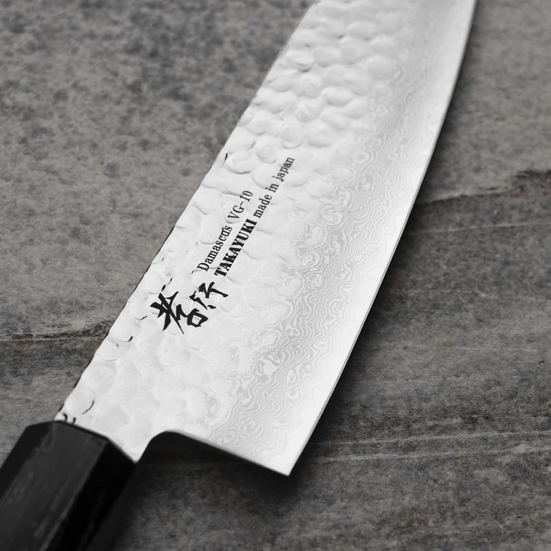 Sakai Takayuki - Nanairo VG-10 Ebony Nóż Santoku 17 cm