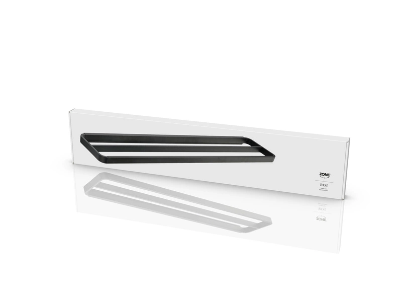 Zone Denmark - Reling na ręczniki podwójny 70 cm Rim black